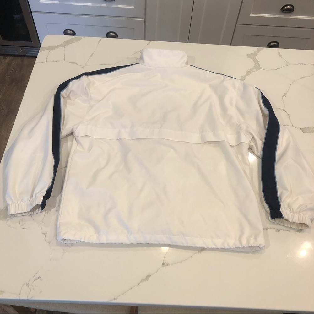 Ativa Men’s White Blue Lightweight Full Zip Jacket Golf Outdoors Large - Picture 4 of 11
